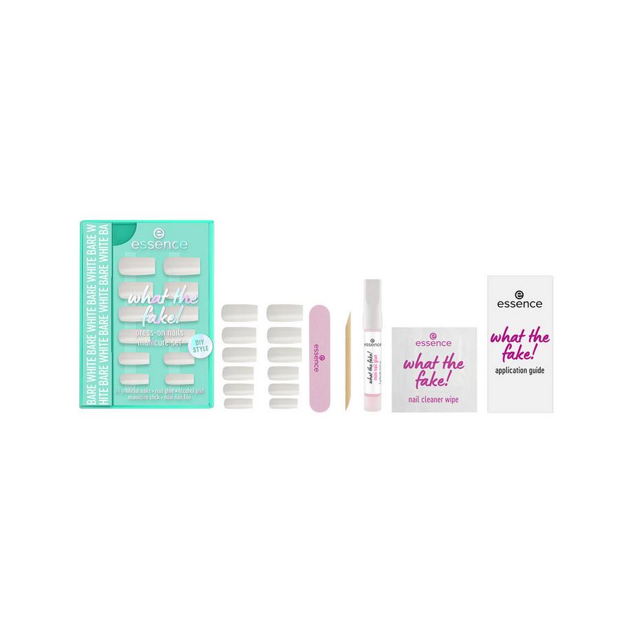 essence  Kit de manucure what the fake! PRESS-ON NAILS 