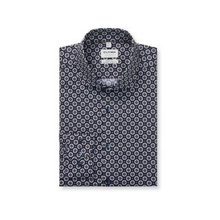 OLYMP Level Five Camicia Body Fit Stampa Floreale Digitale  