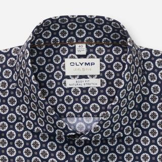 OLYMP Level Five Camicia Body Fit Stampa Floreale Digitale  