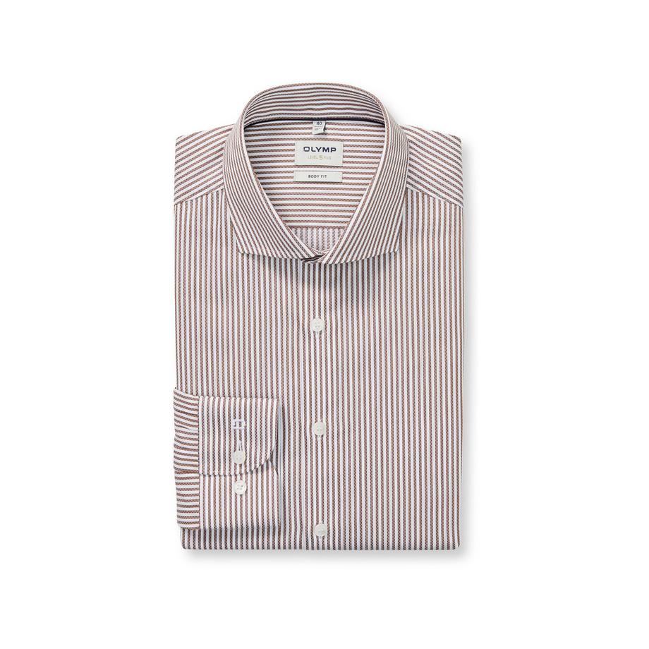 OLYMP Level Five Body Fit Gestreiftes Hemd  