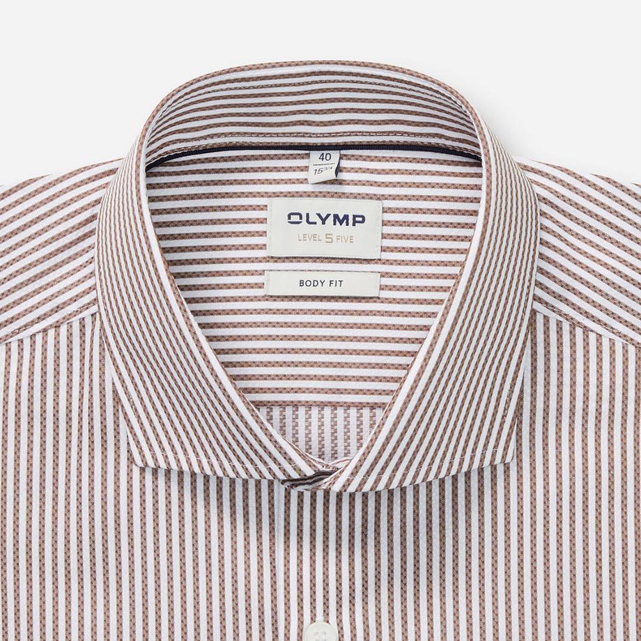 OLYMP Level Five Body Fit Gestreiftes Hemd  