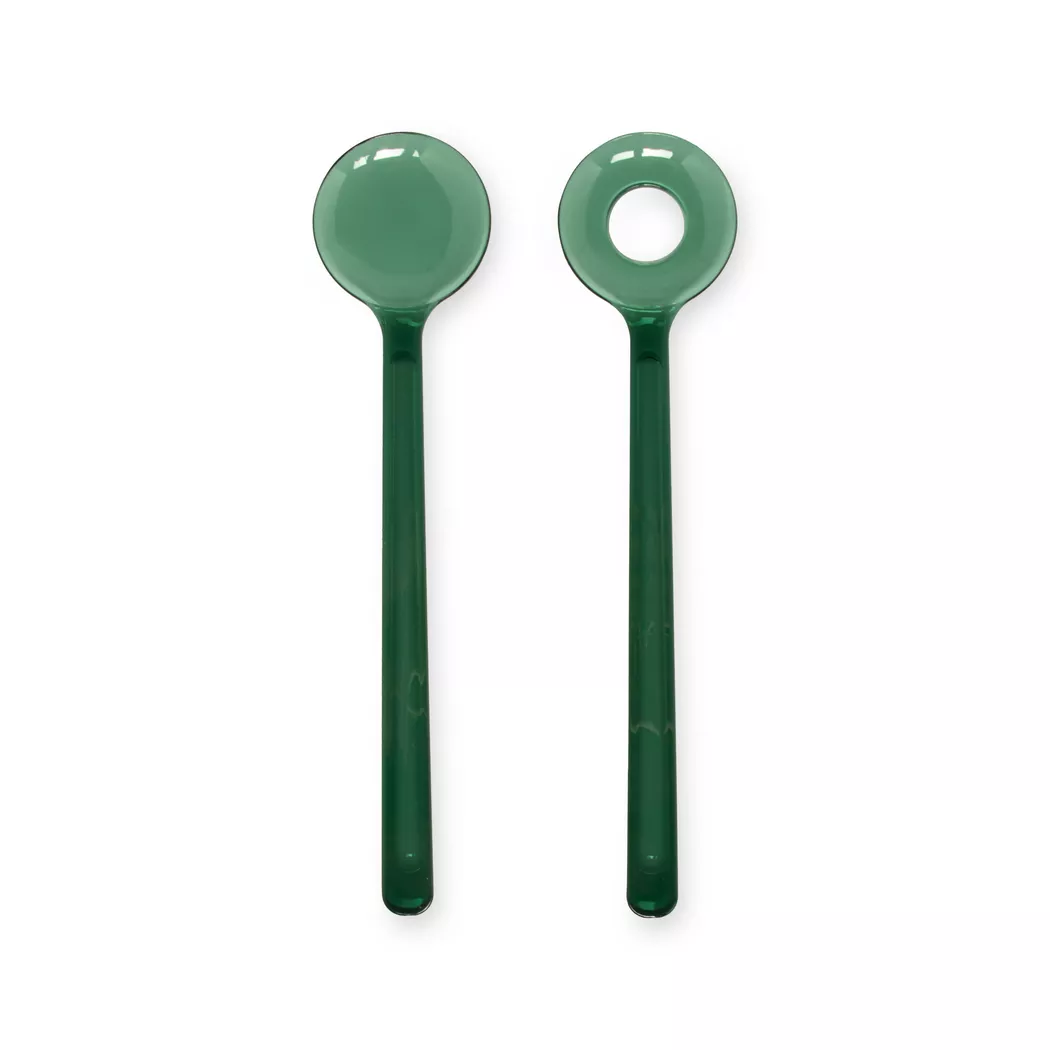 Manor Salad Servers Set Green