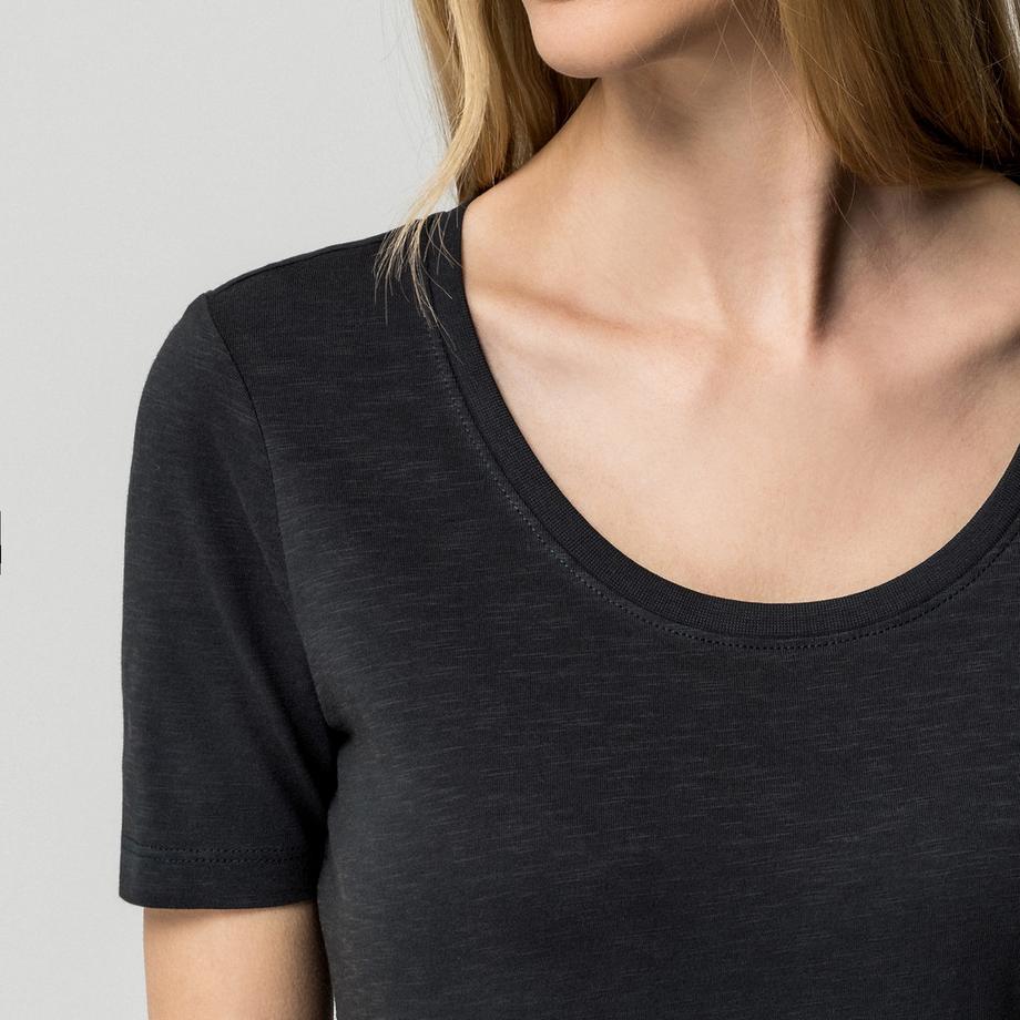 Manor Woman slub T-shirt, maniche corte  