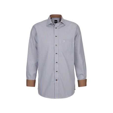 Kauf Gestreiftes Regular Fit Langarmhemd  