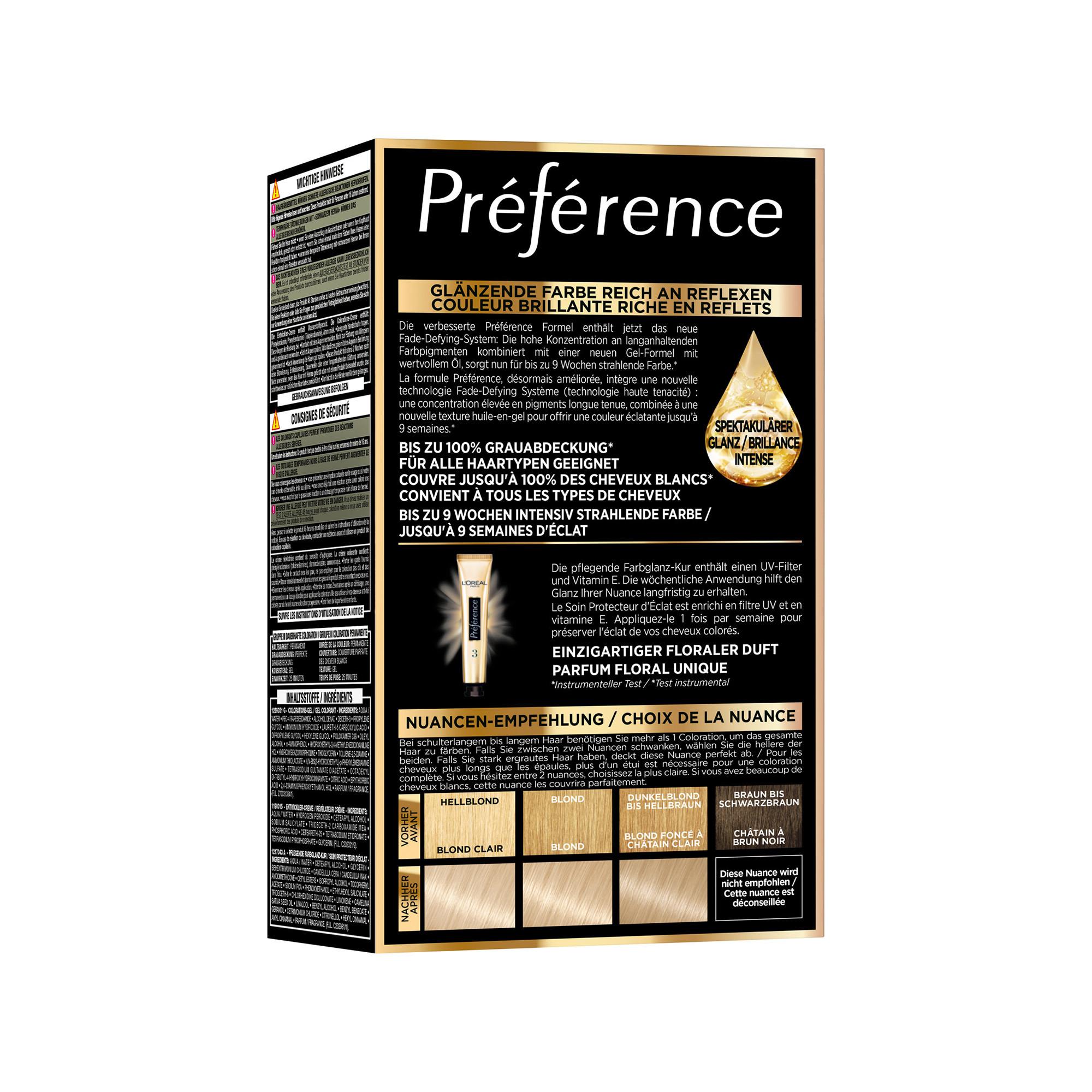 L'Oréal Paris  Préférence 9.1 Blond Cendré Très Clair 