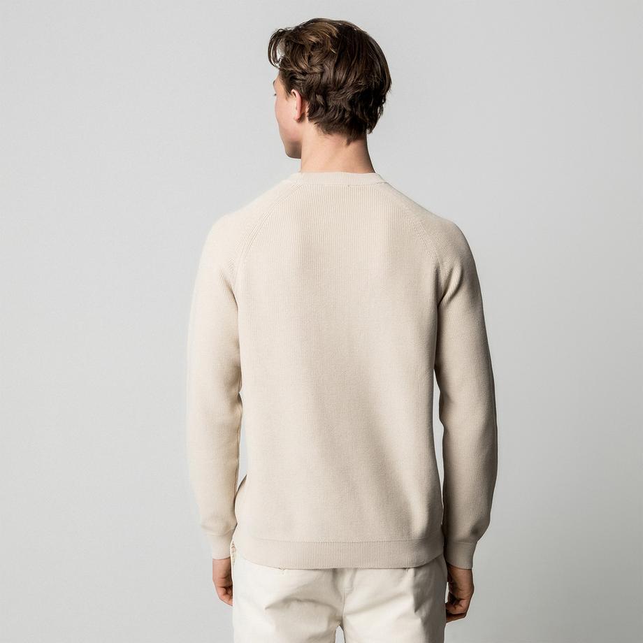 Manor Man Gerippter Strickpullover  