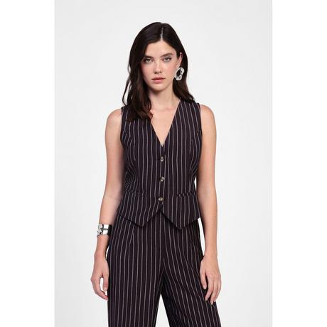 DIXIE Gilet Rayures Fines  