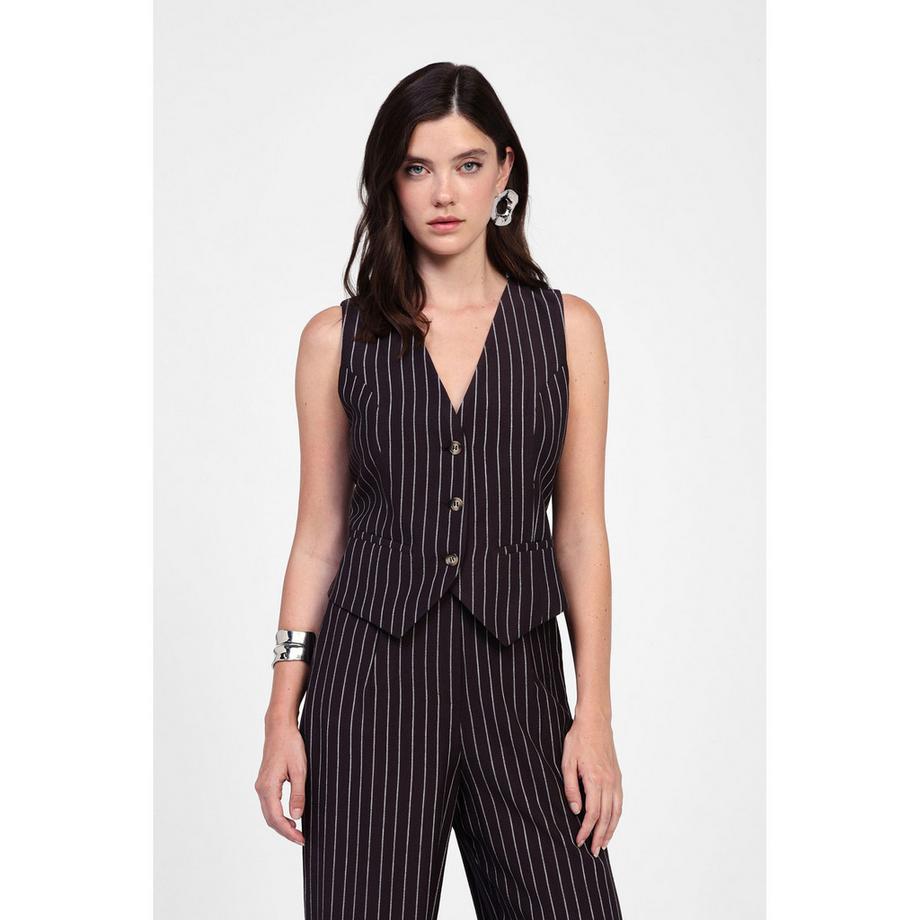 DIXIE Nadelstreifen Gilet  