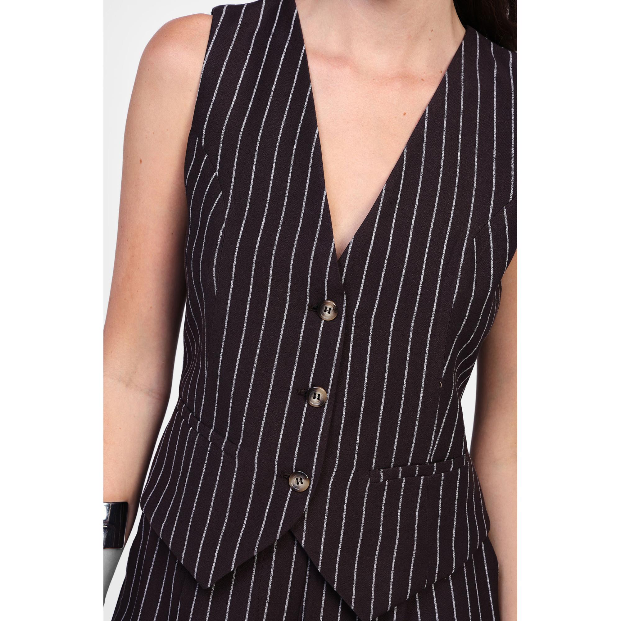 DIXIE Gilet Rayures Fines  