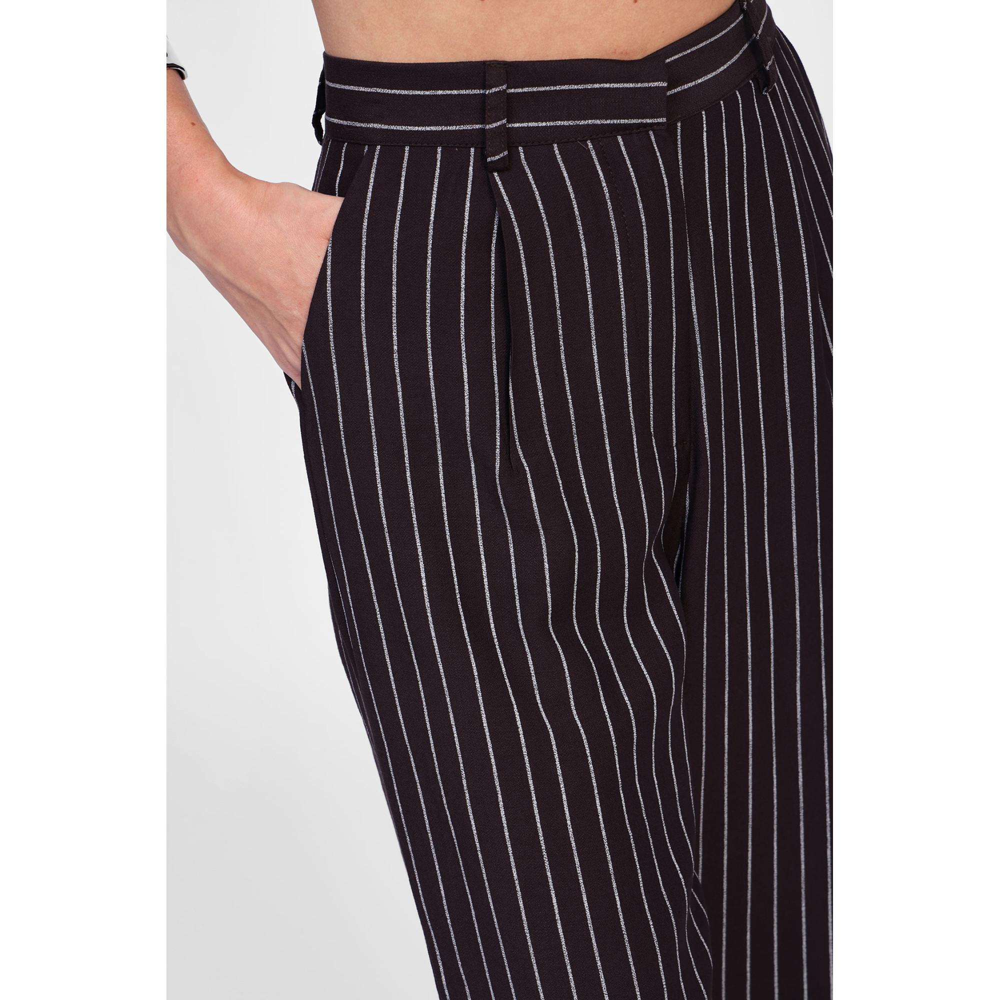 DIXIE Pantaloni a gamba larga a righe  