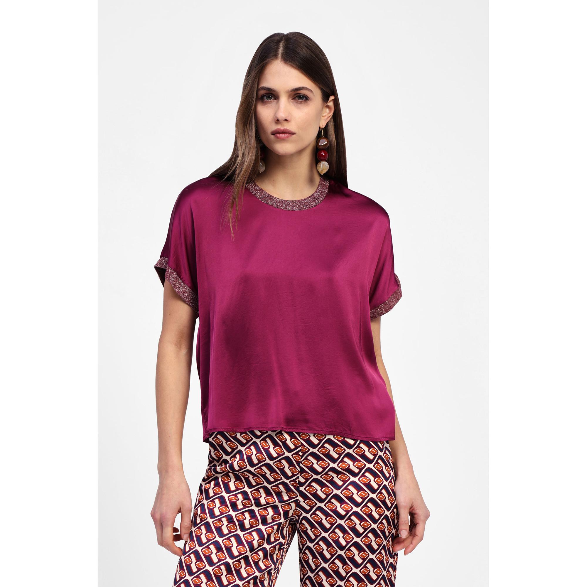 DIXIE Top avec bordure pailletée  