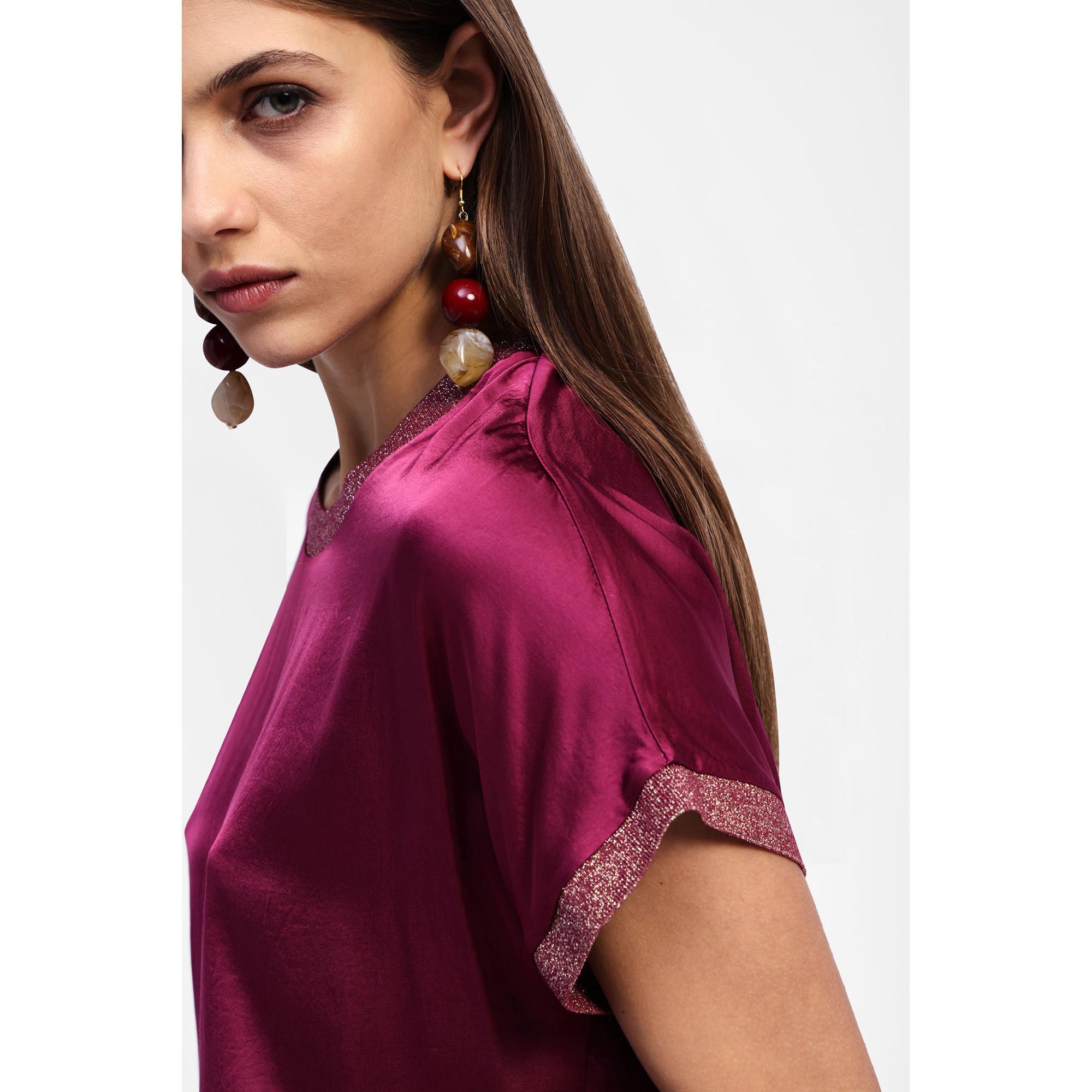 DIXIE Top avec bordure pailletée  