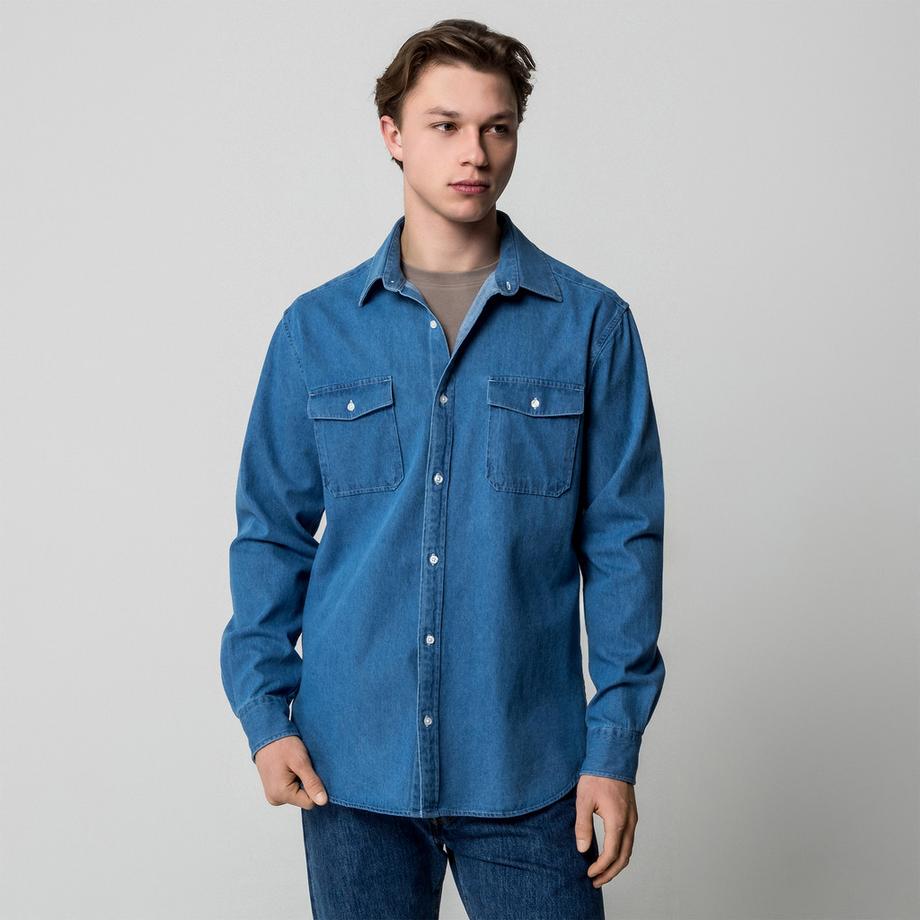 Manor Man Chemise en jean Regular Fit  