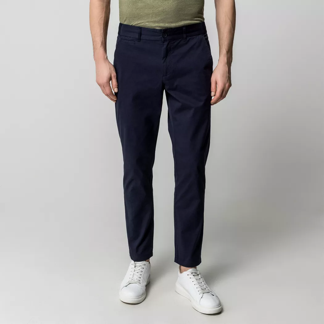 Manor Man - Chinohose, Slim Fit, für Herren, Marine, Größe W33/L32 2