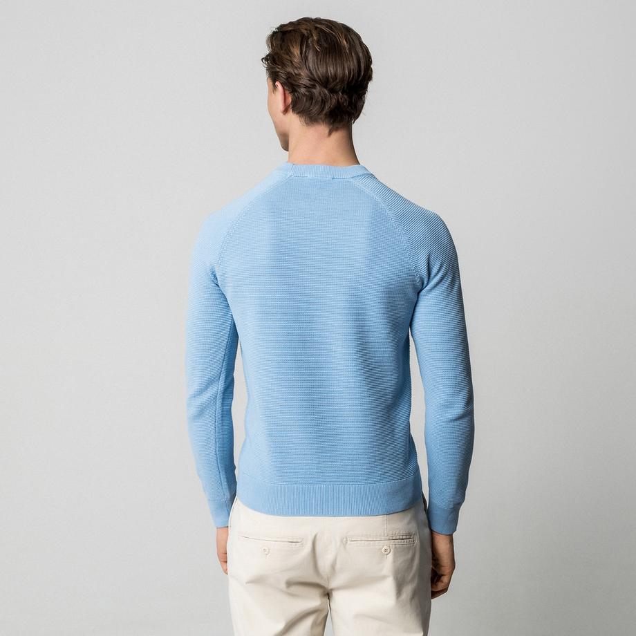 Manor Man Strukturierter Strickpullover  