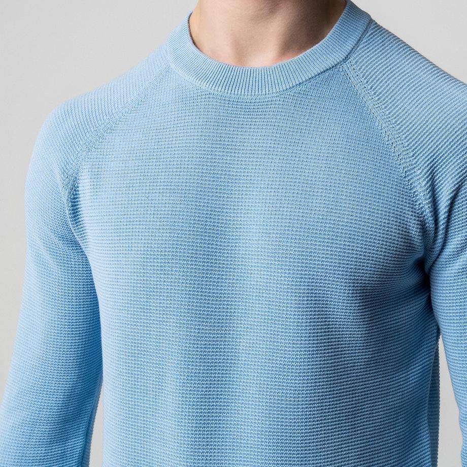 Manor Man Strukturierter Strickpullover  