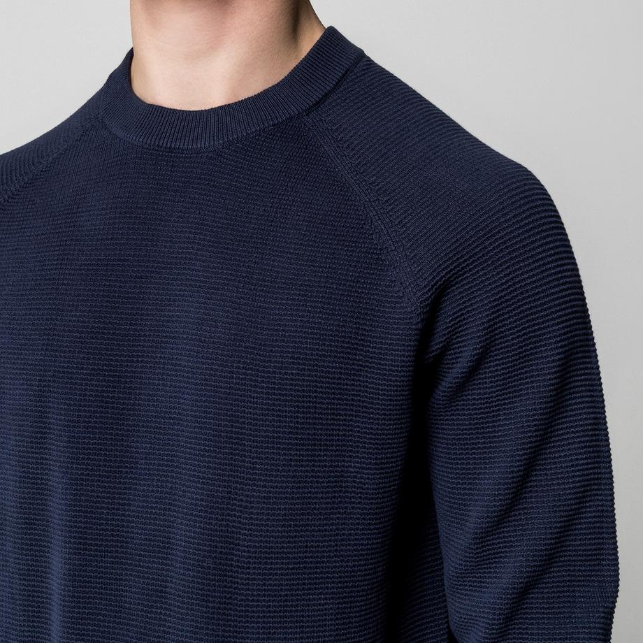 Manor Man Pull en maille texturée  