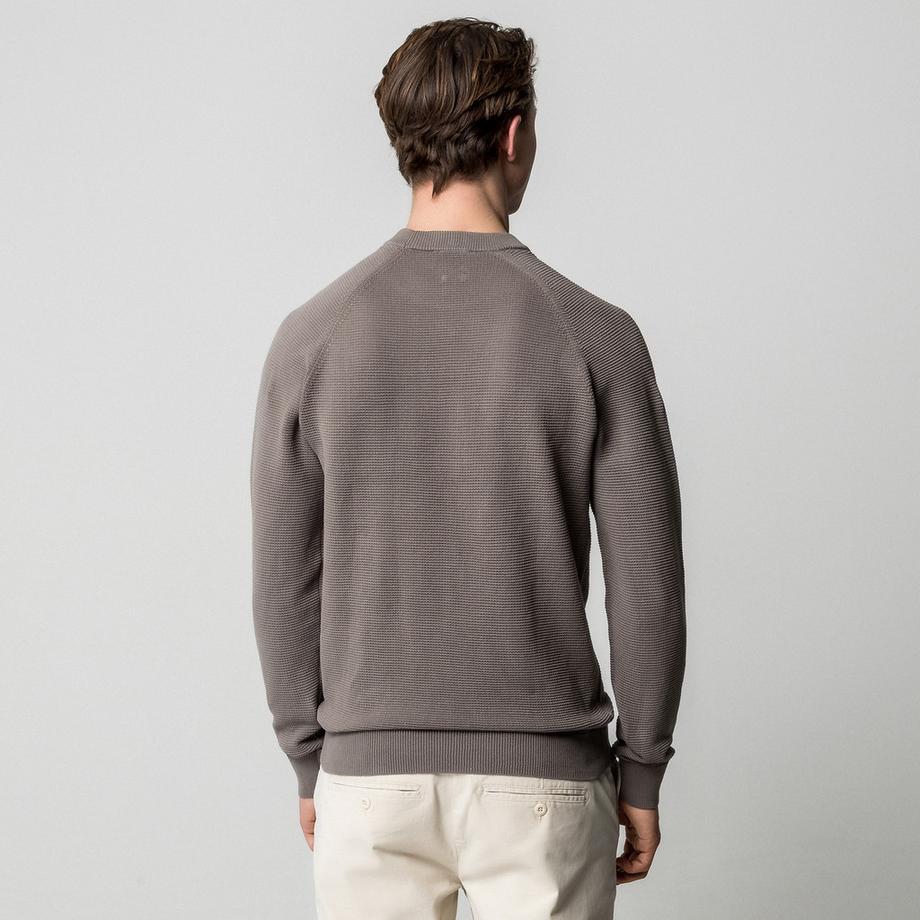 Manor Man Pull en maille texturée  