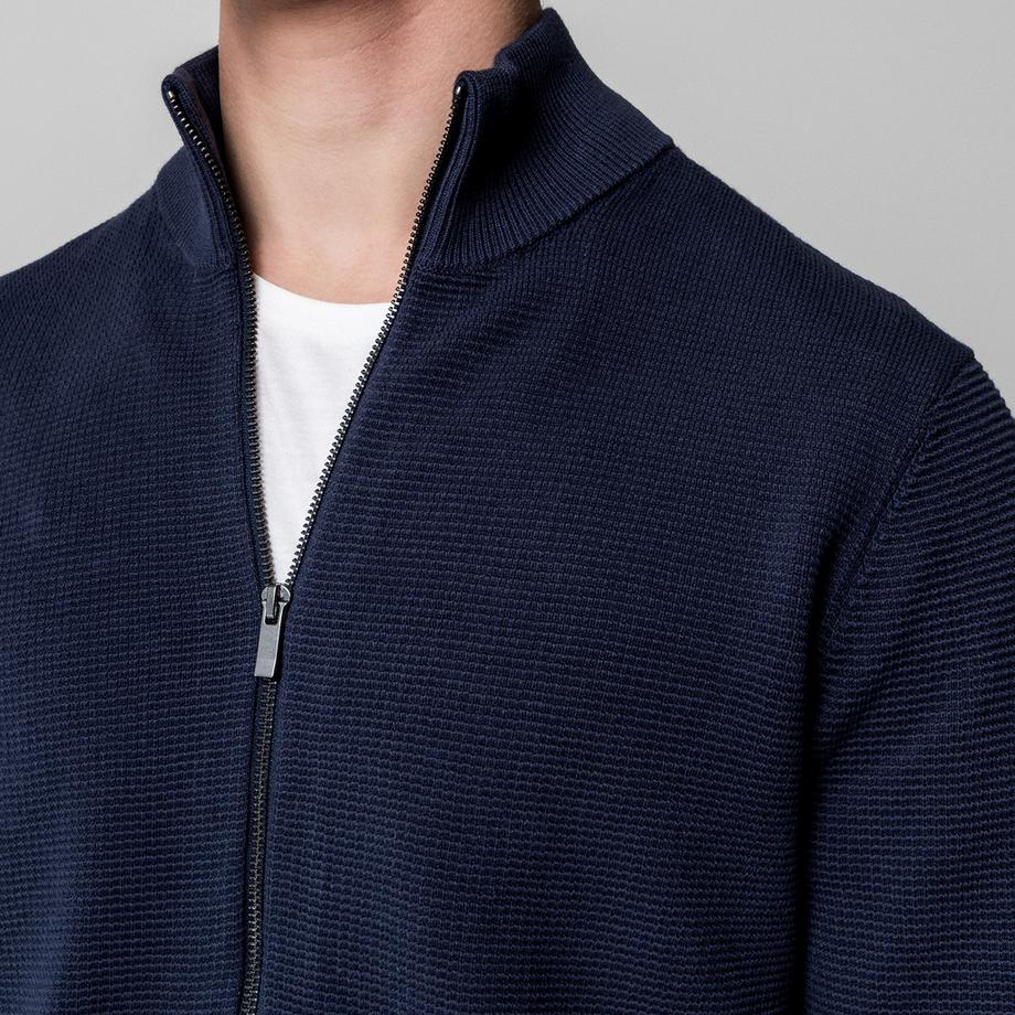 Manor Man Pull zippé col montant  