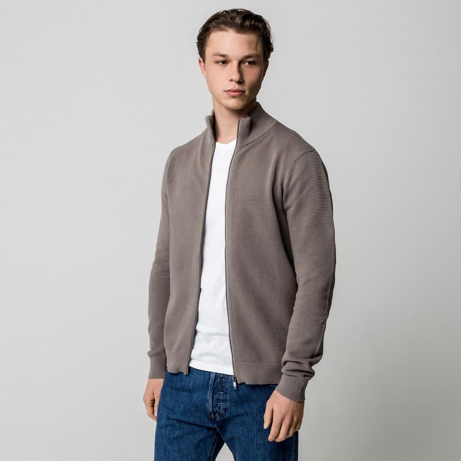 Manor Man Pull zippé col montant  