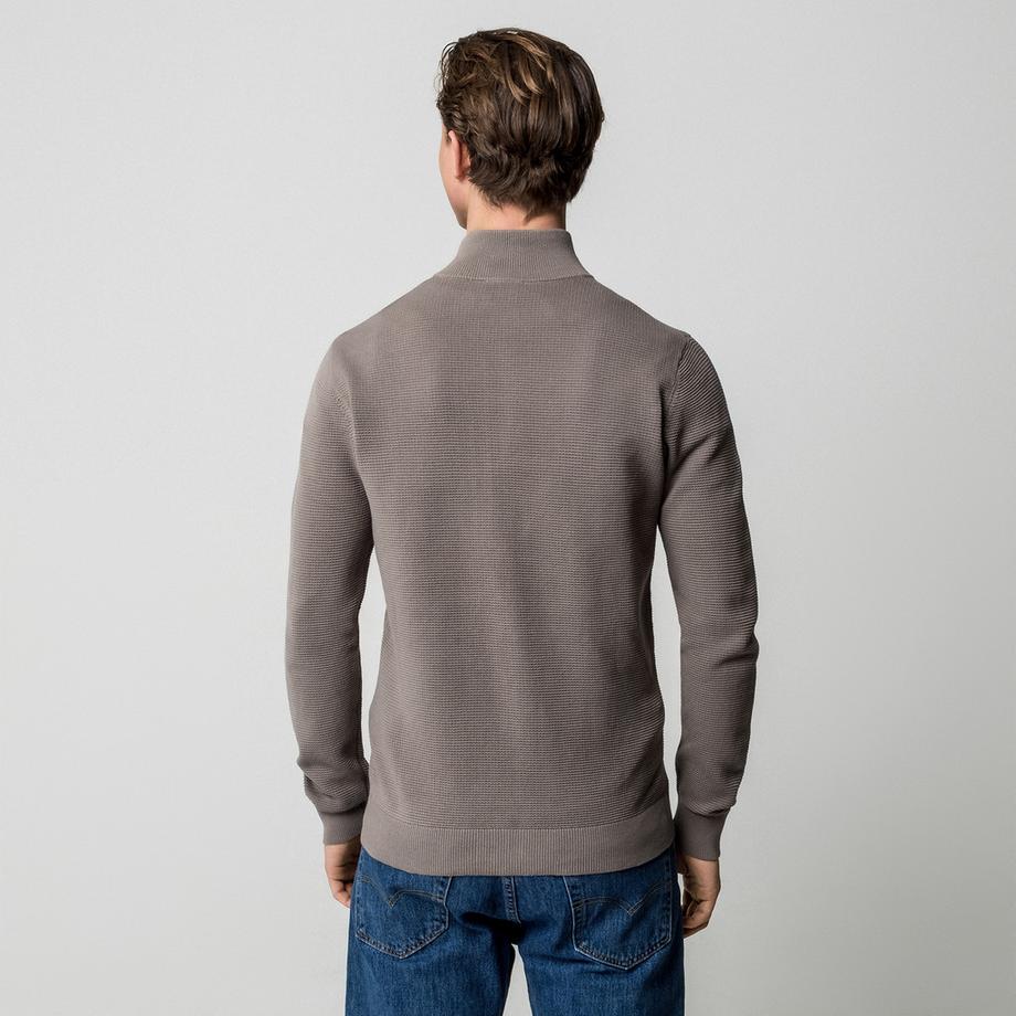 Manor Man Pull zippé col montant  