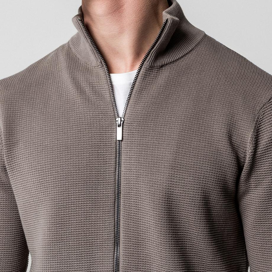 Manor Man Pull zippé col montant  