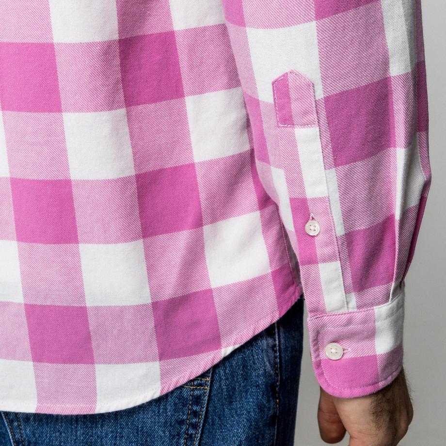 Manor Man Camicia a Quadri Maniche Lunghe Vestibilità Regolare  