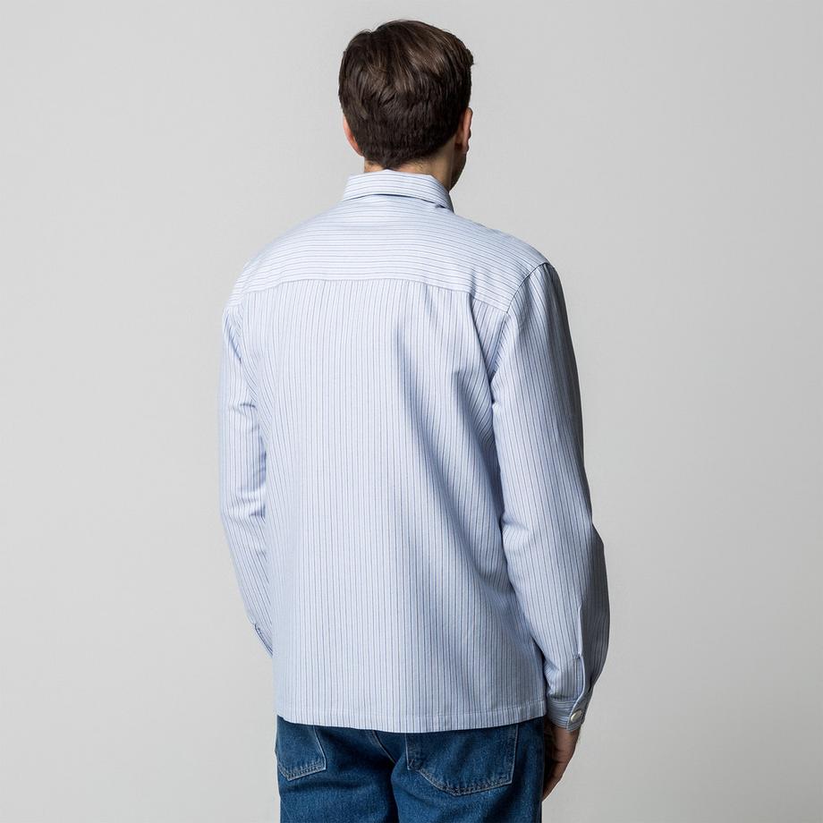 Manor Man Chemise rayée à manches longues  