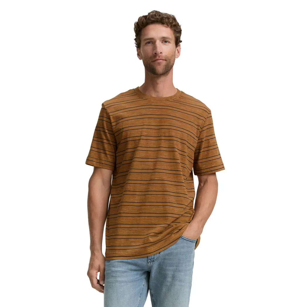 Tom Tailor - T-Shirt, für Herren, Cognac Größe S