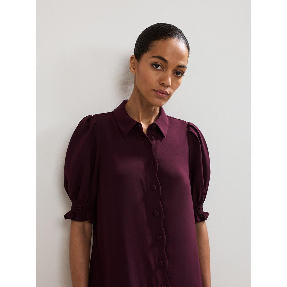 Phase Eight Candice Robe Chemise Manches Bouffantes  