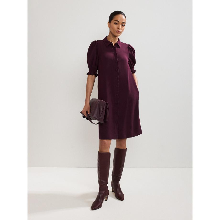 Phase Eight Candice Robe Chemise Manches Bouffantes  