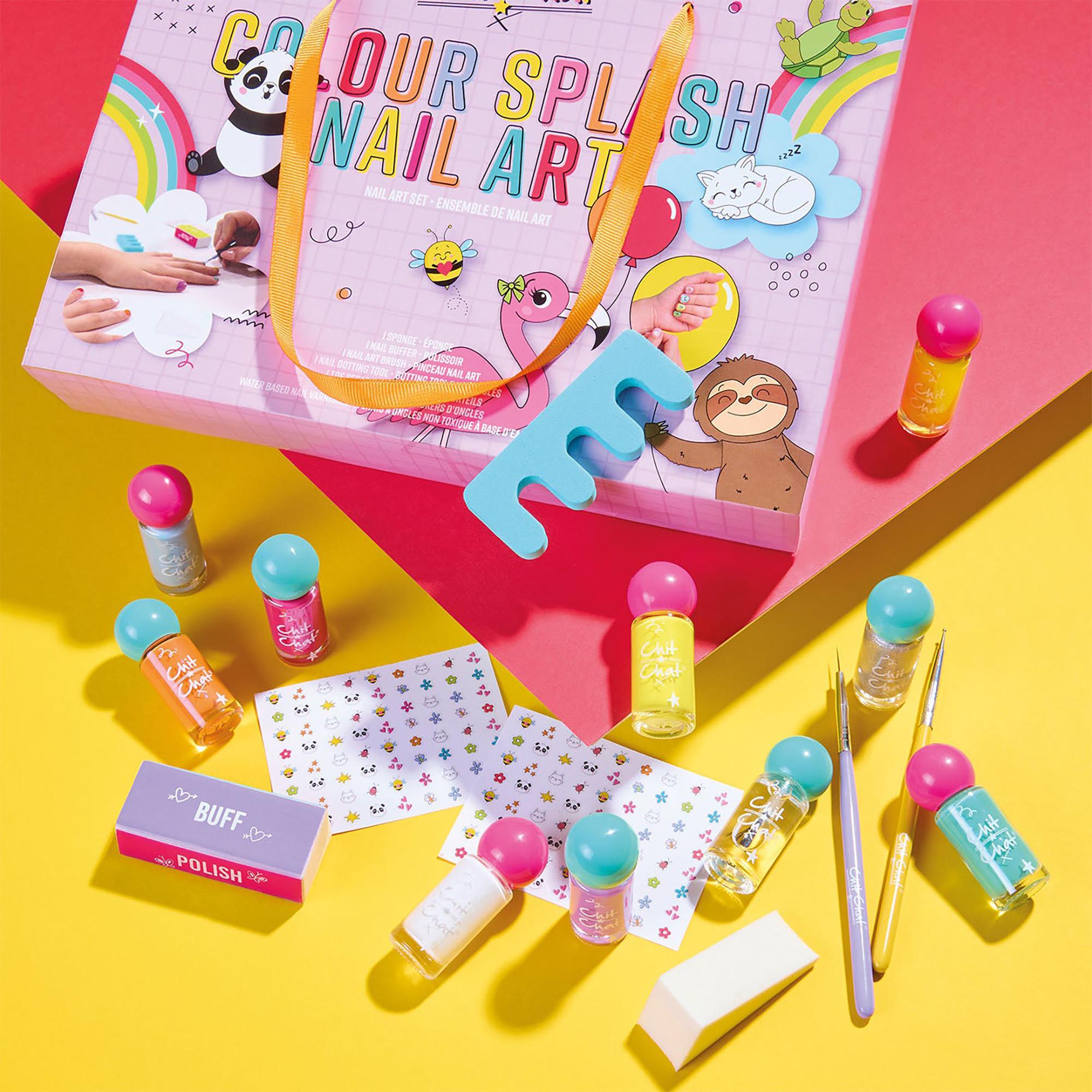 Chit Chat  Colour Splash Nail Art 