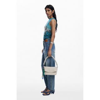 Desigual Borsa a mano con manico arricciato  