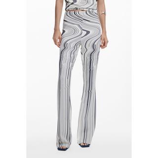 Desigual Hose mit Arty Streifenmuster  