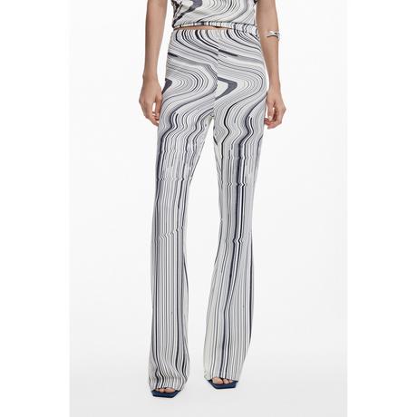 Desigual Hose mit Arty Streifenmuster  