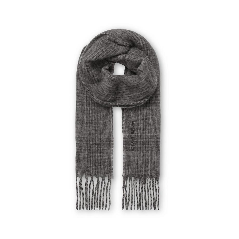 Samsøe Samsøe Alex Sciarpa a Quadri con Frange  