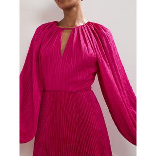 Phase Eight Plissiertes Ballonärmel Midikleid  