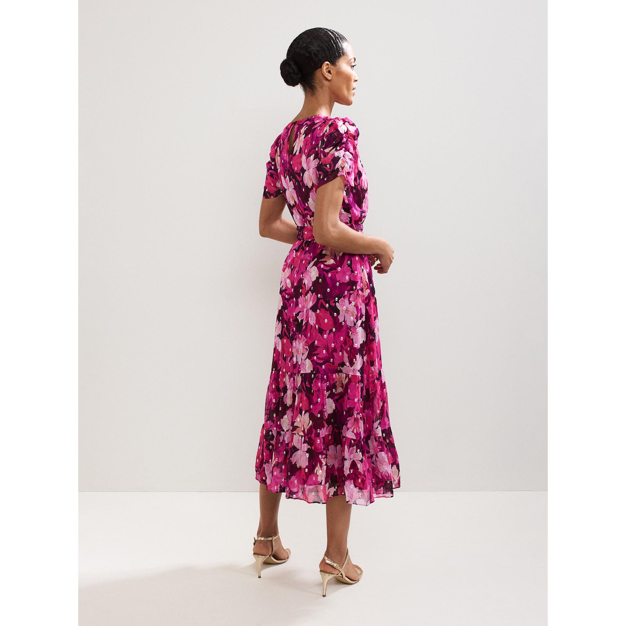 Phase Eight Robe Midi Imprimé Floral  