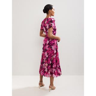 Phase Eight Robe Midi Imprimé Floral  