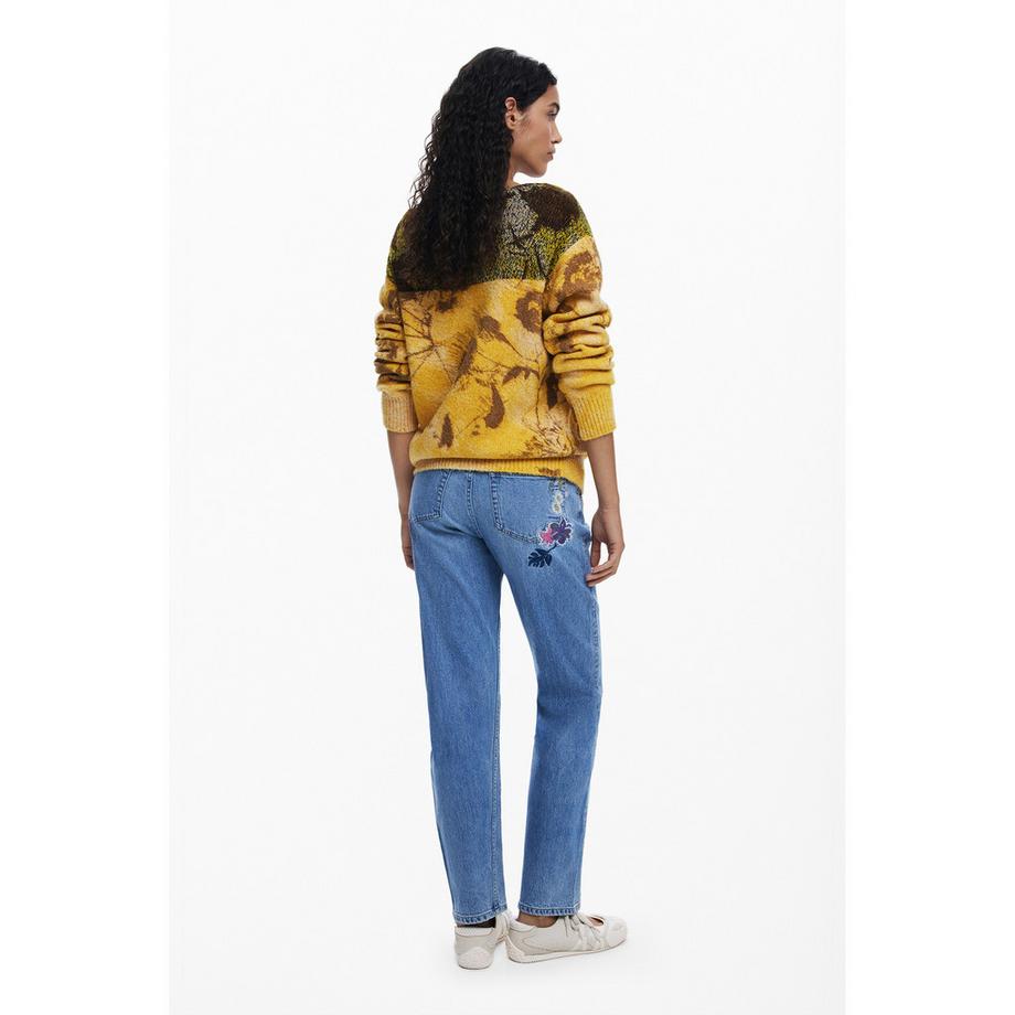 Desigual Jean Droit Brodé  