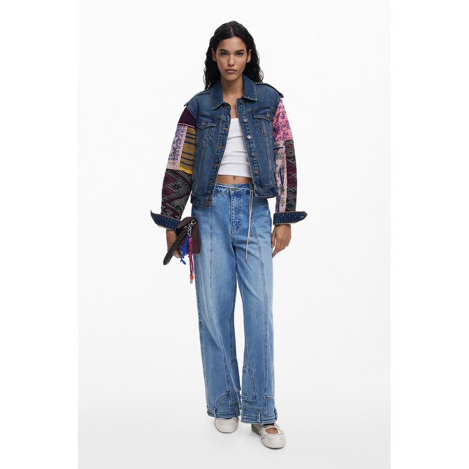 Desigual Veste Trucker en Denim sans Capuche  