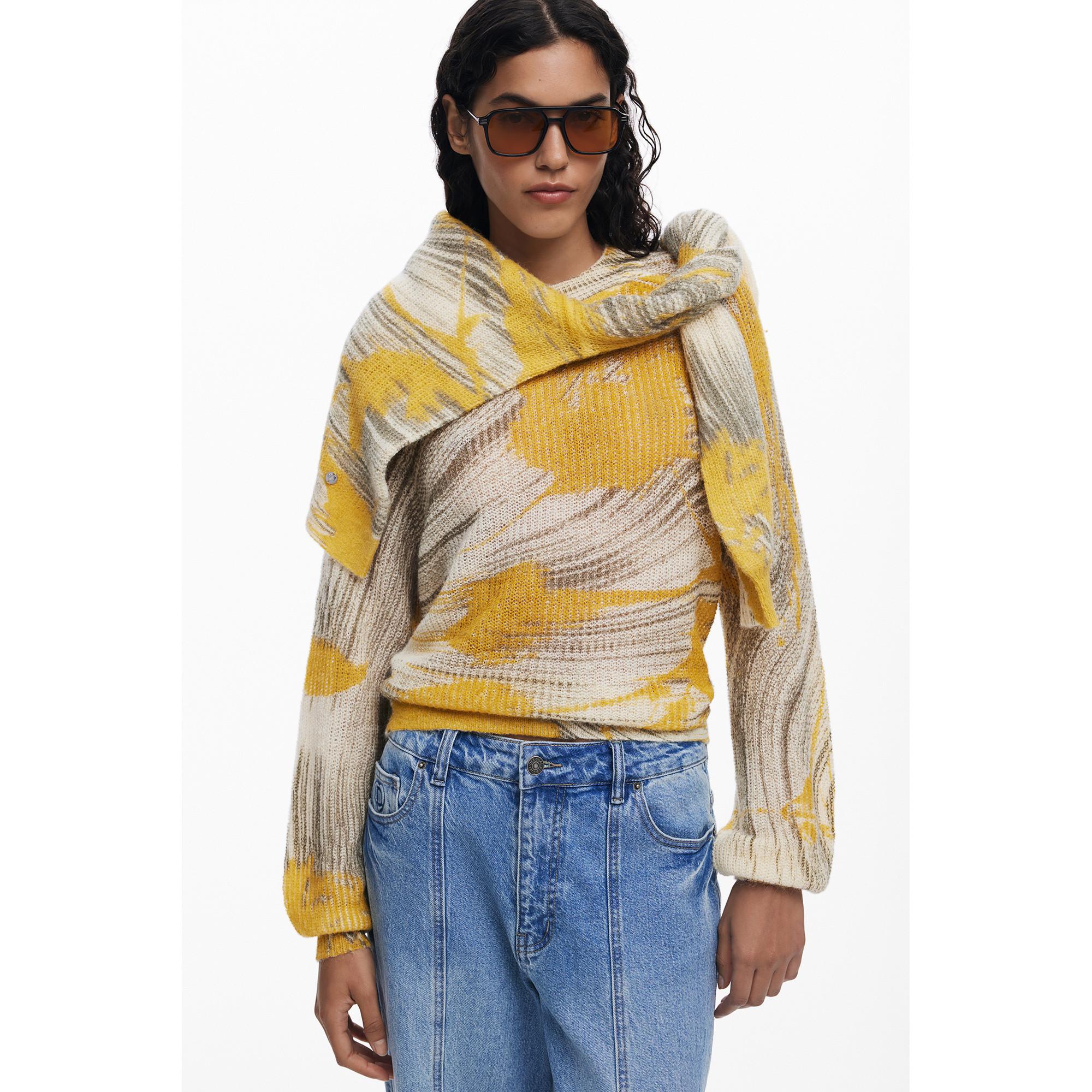 Desigual Arty Motif Regular Fit Pullover  