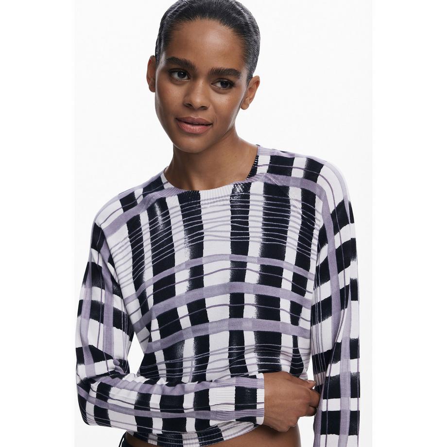 Desigual Maglione a righe multicolore  