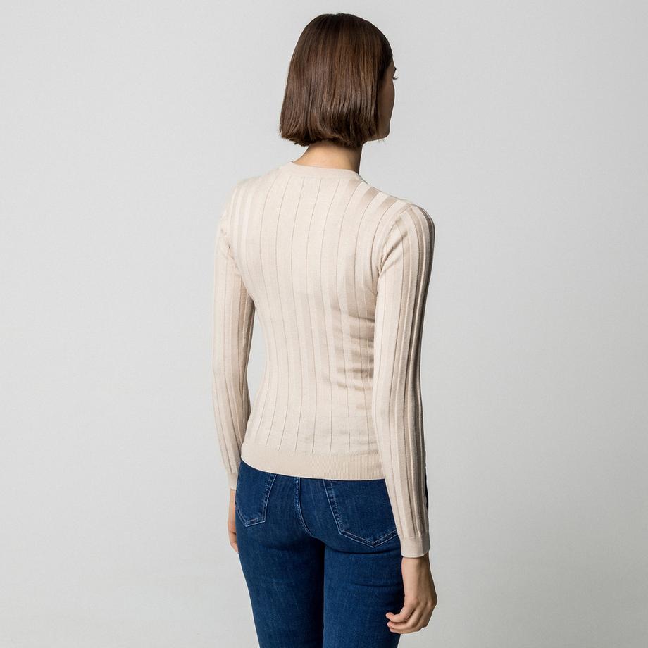 Manor Woman Rippstrick Pullover Slim Fit  