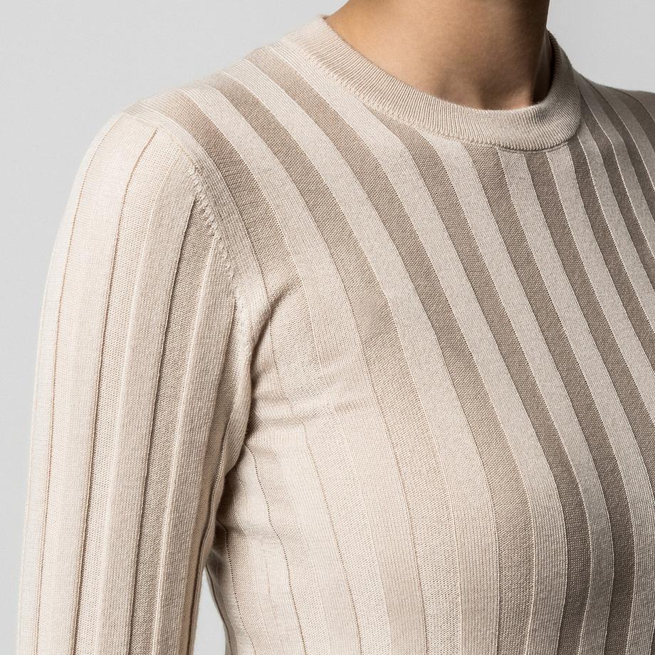 Manor Woman Rippstrick Pullover Slim Fit  