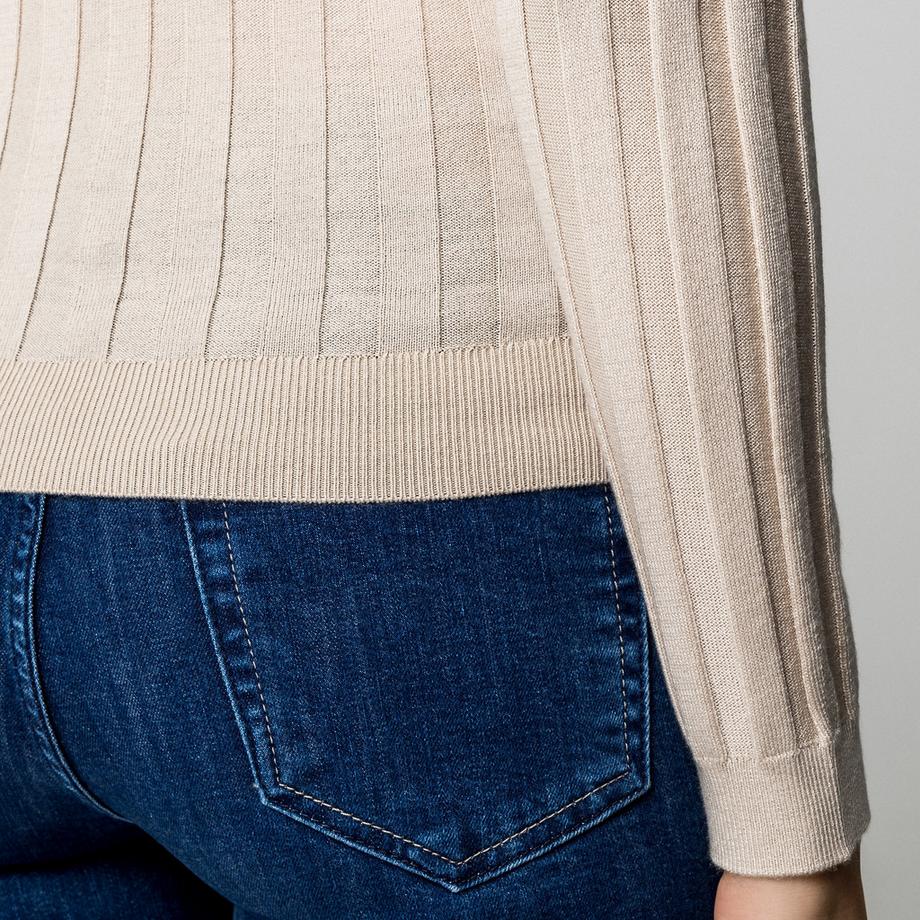 Manor Woman Rippstrick Pullover Slim Fit  