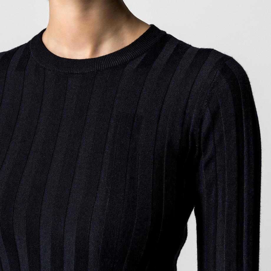 Manor Woman Maglione a costine Slim Fit  