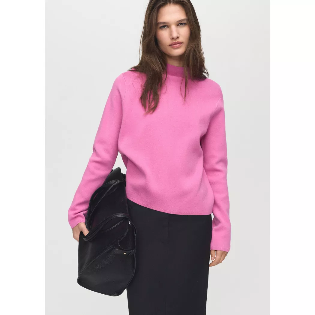 Mango - Pullover, für Damen, Fuchsia, Größe S