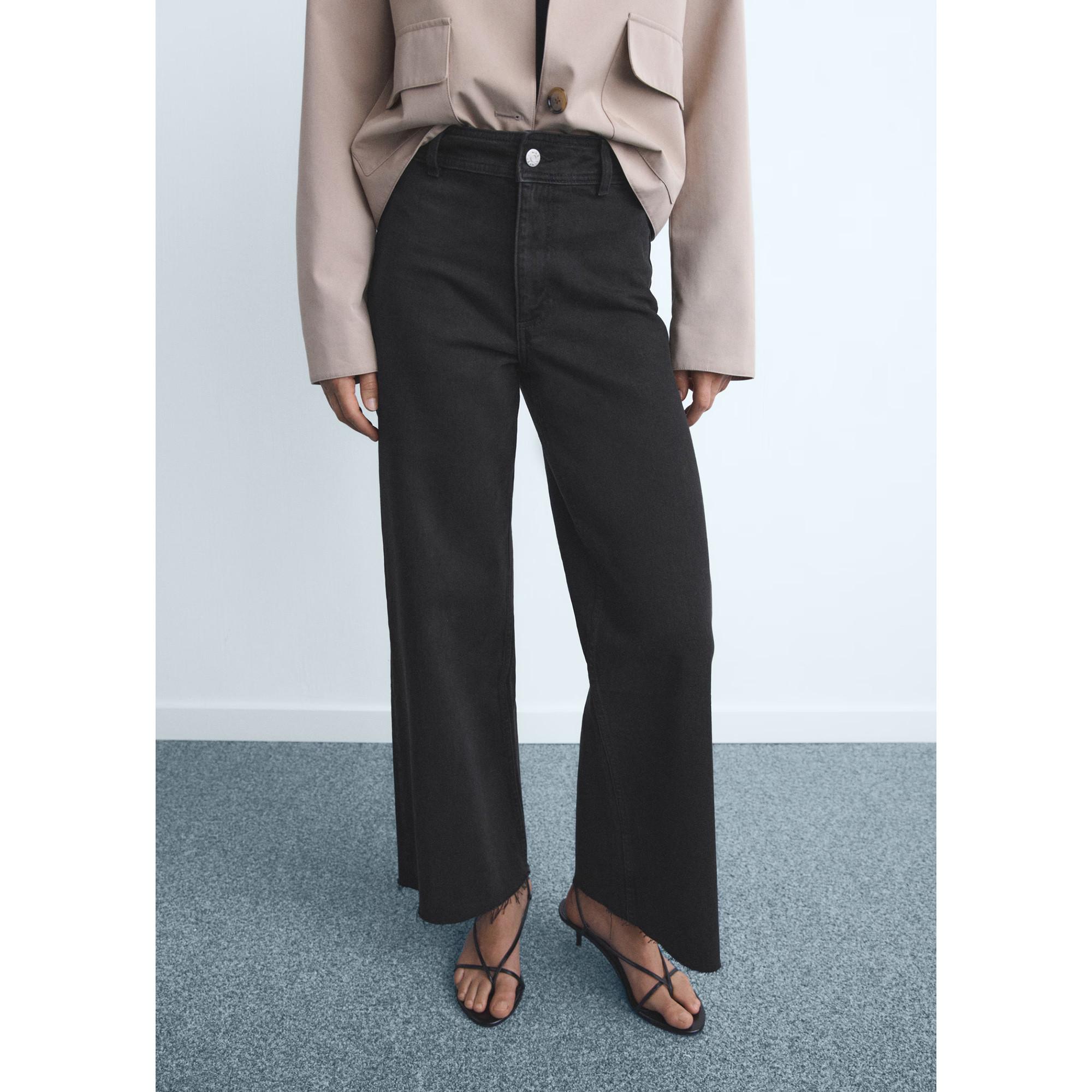 MANGO Catherin Relaxed Fit Wide Leg Jeans  