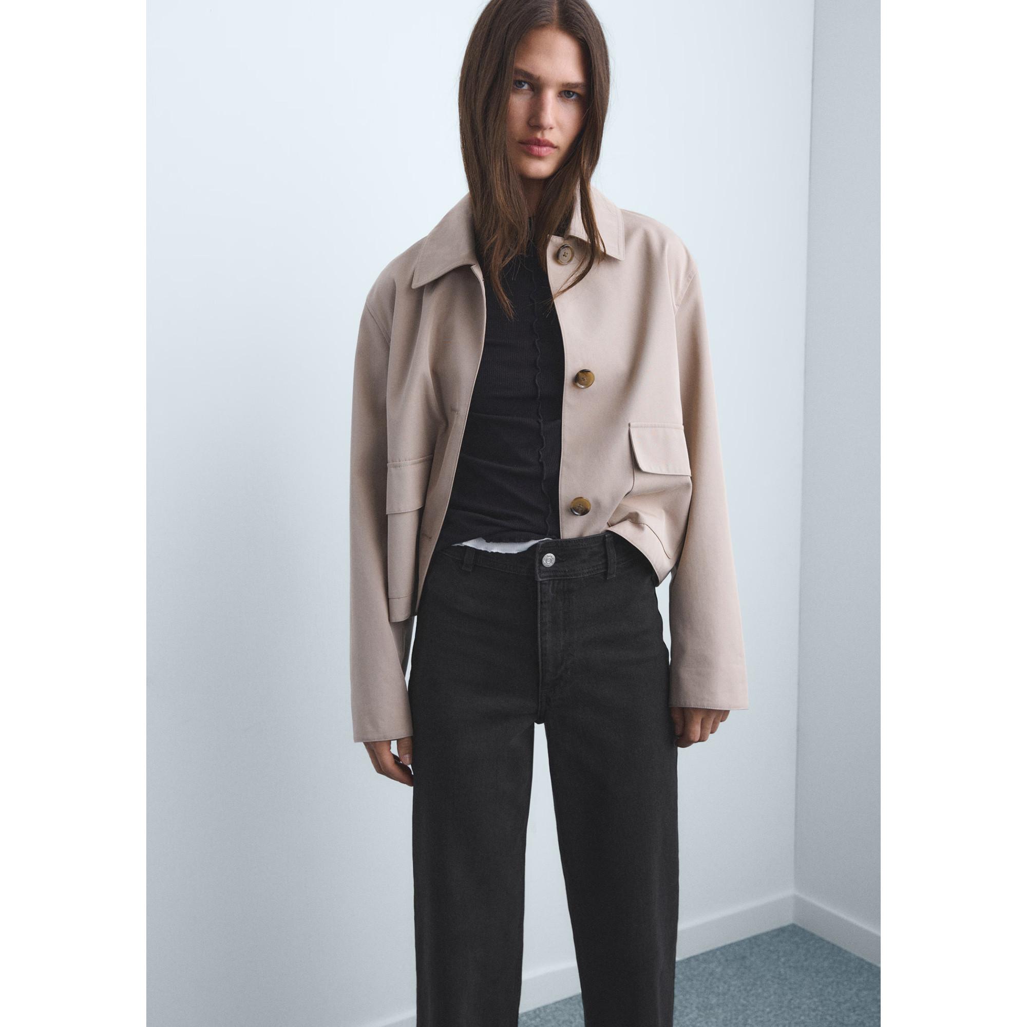 MANGO Catherin Relaxed Fit Wide Leg Jeans  